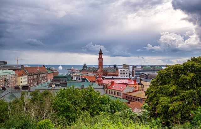 Helsingborg ur fågelperspektiv