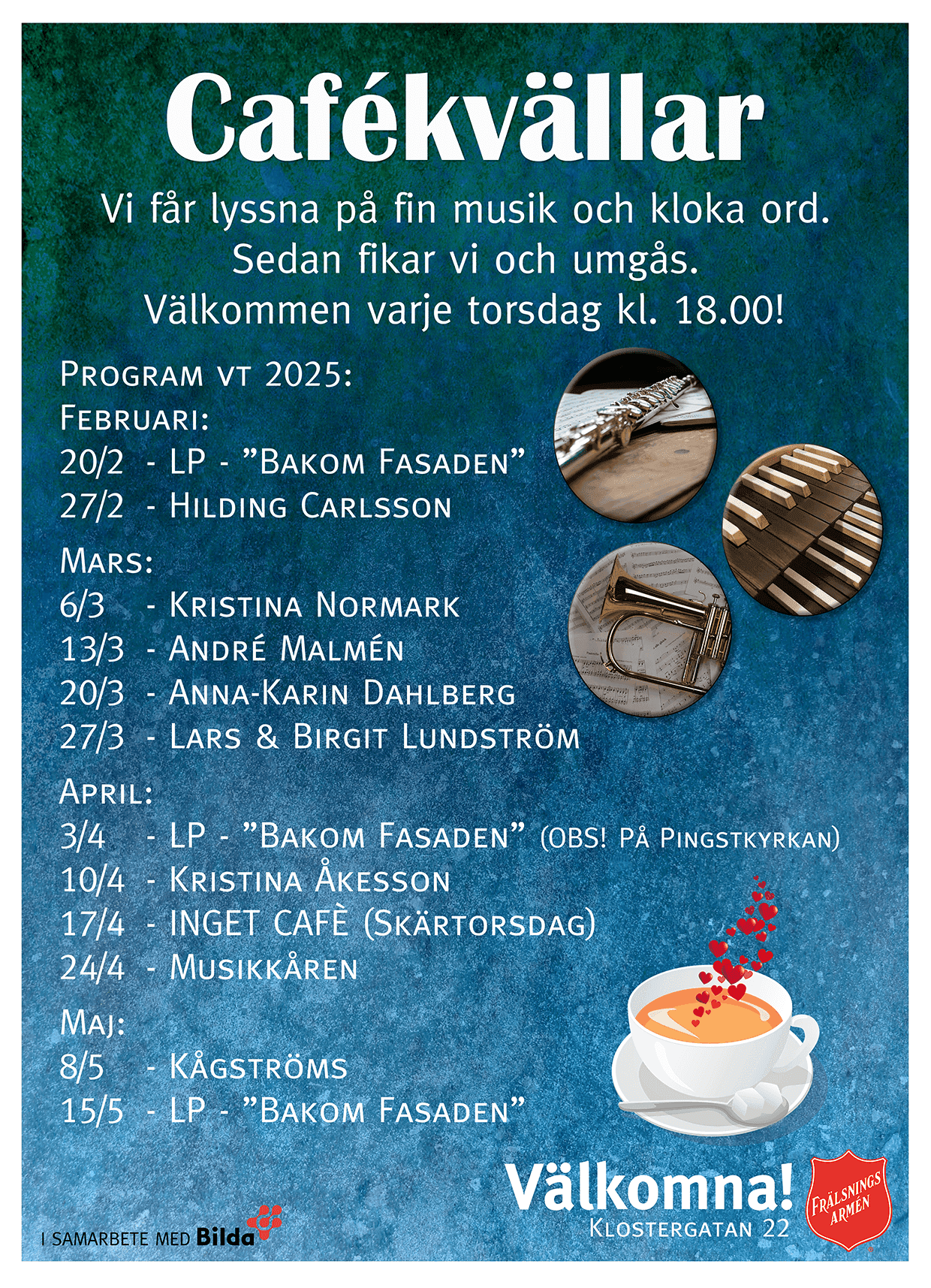 Cafékvällar, Skellefteå, Frälsningsarmén