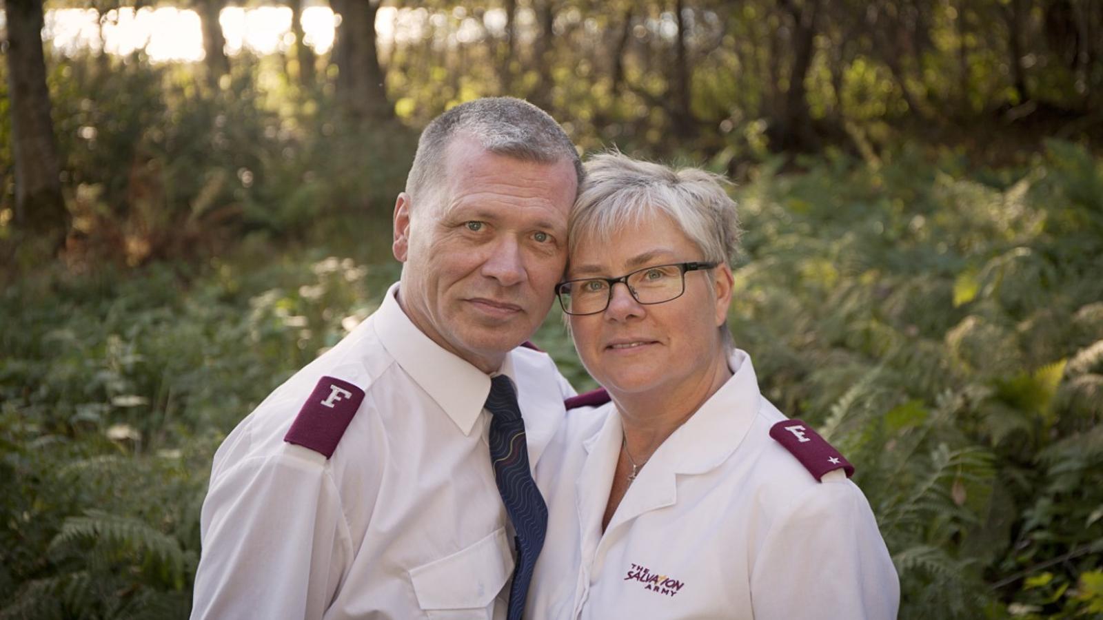 Kirunas kårledare Henry Lindell och Anita Allandotter Foto av Carola Harnesk