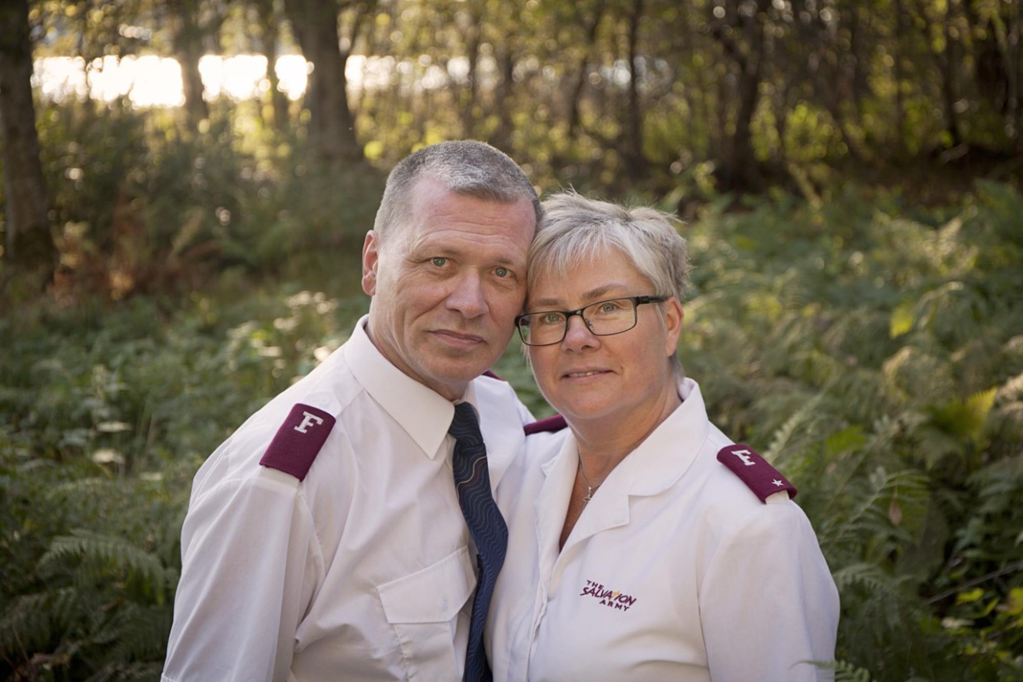 Kirunas kårledare Henry Lindell och Anita Allandotter Foto av Carola Harnesk